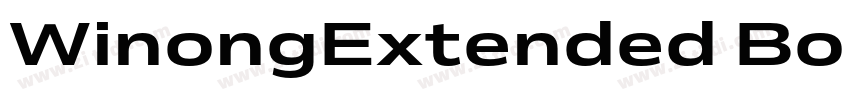 WinongExtended Bold字体转换 WinongExtended Bold字体转换